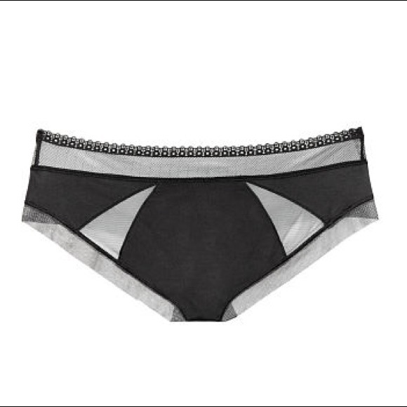 New VS BODY BY VICTORIA Mesh Hiphugger Panty Black - Picture 3 of 5